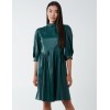 High Neck PU Dress