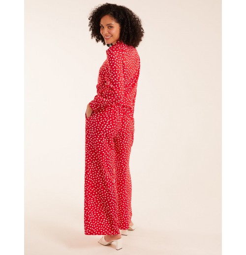 Polka Dot Oversized Shirt & Trouser Set