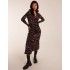 Tie Side Long Sleeve Wrap Dress