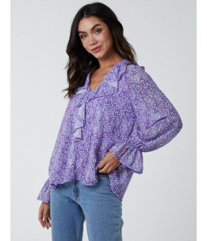 Chiffon Frill Blouse