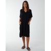 V Neck Long Tunic With Side Pockets