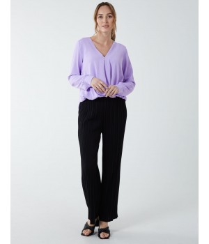 Crossover Woven Plain Blouse