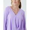 Crossover Woven Plain Blouse