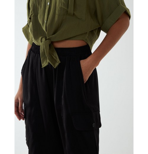 Wide Leg Cargo Trouser