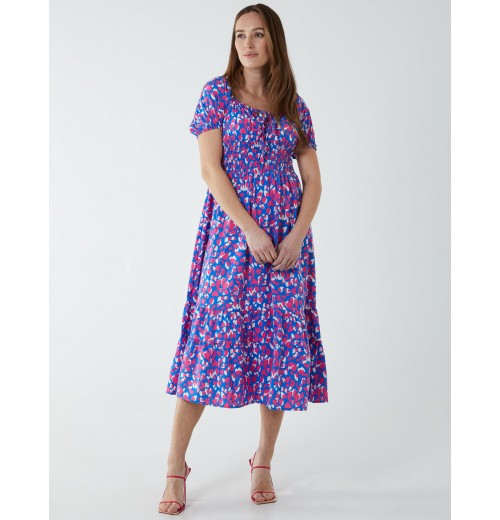 Abstract Heart Midi Dress