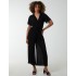 Pleated Wrap Over Jumpsuit