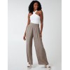 Shirring Waist Wide Leg Trousers