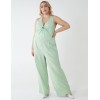 Curve Halter Neck Culotte Green Jumpsuit