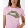 Sequin Lip Bite T-Shirt