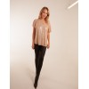 Angel Sleeve V Neck Sequin Top