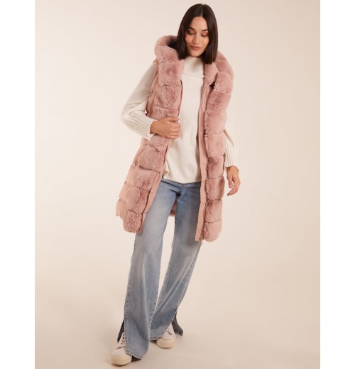 Faux Fur Detail Gilet