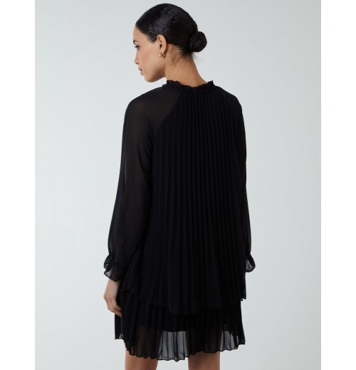 Double Pleated Key Frill Dress